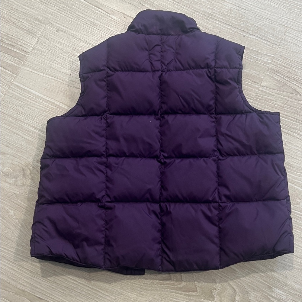 Lands' End Kids' Dark Purple Puffer Vest - Picture 3 of 3
